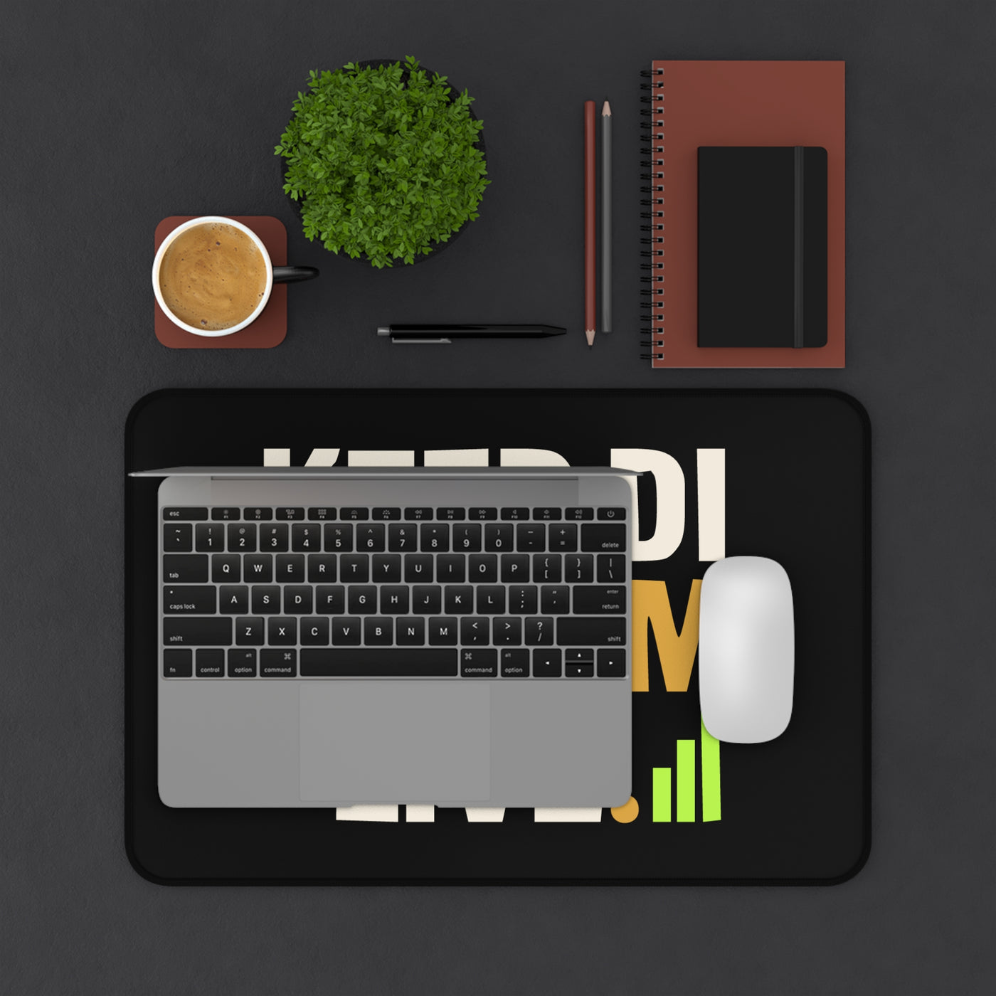 Keep di System Live | Uptime & Vibes — Desk Mat