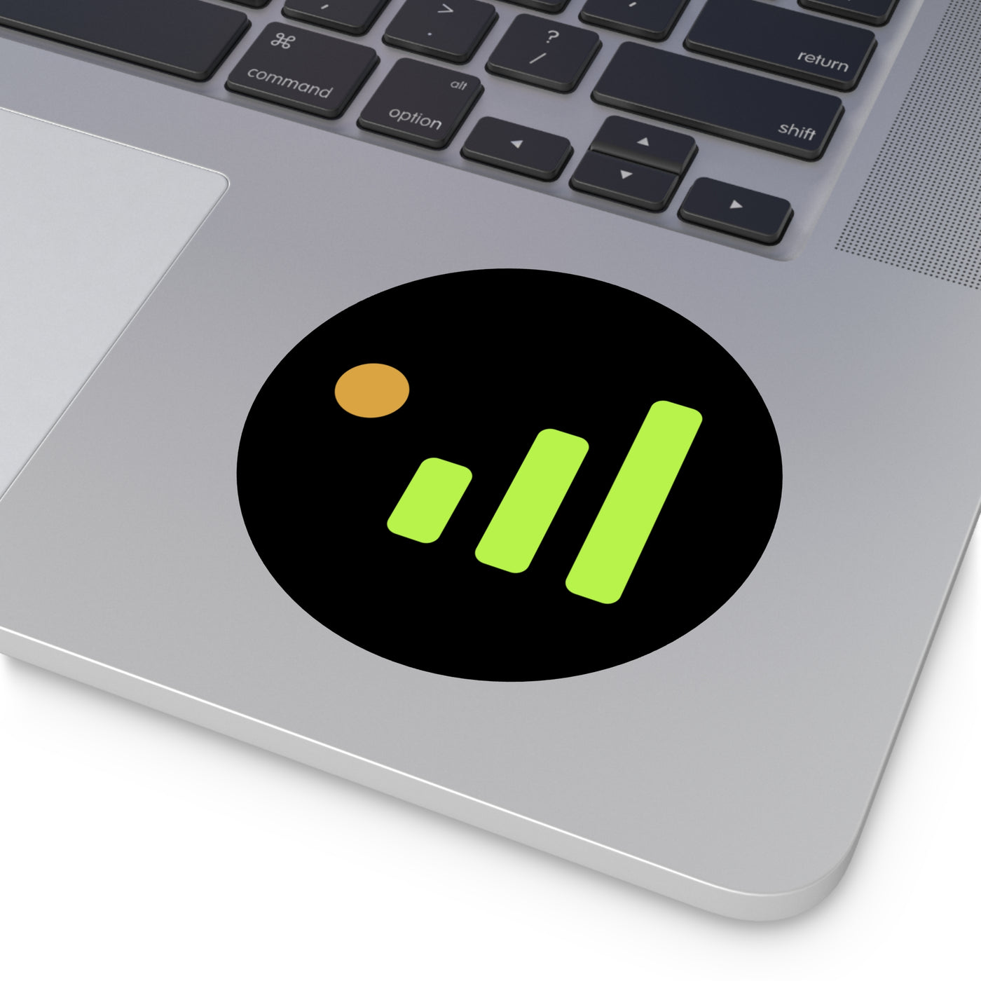 Caretaker Signal — Uptime & Vibes Round Vinyl Sticker