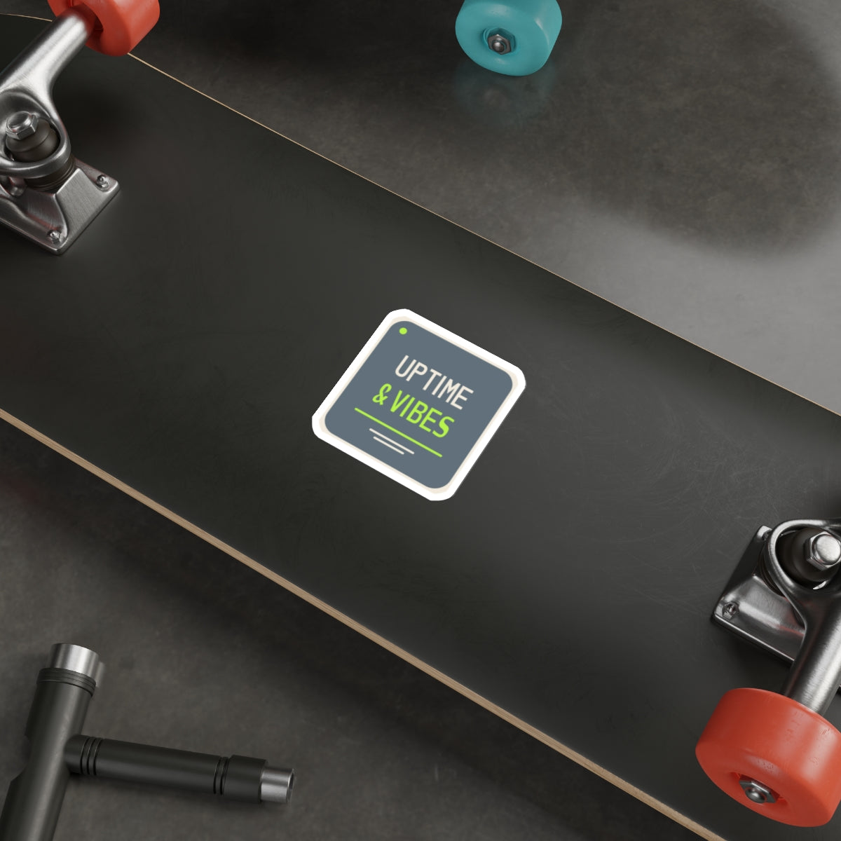 Uptime & Vibes — Die-Cut Sticker