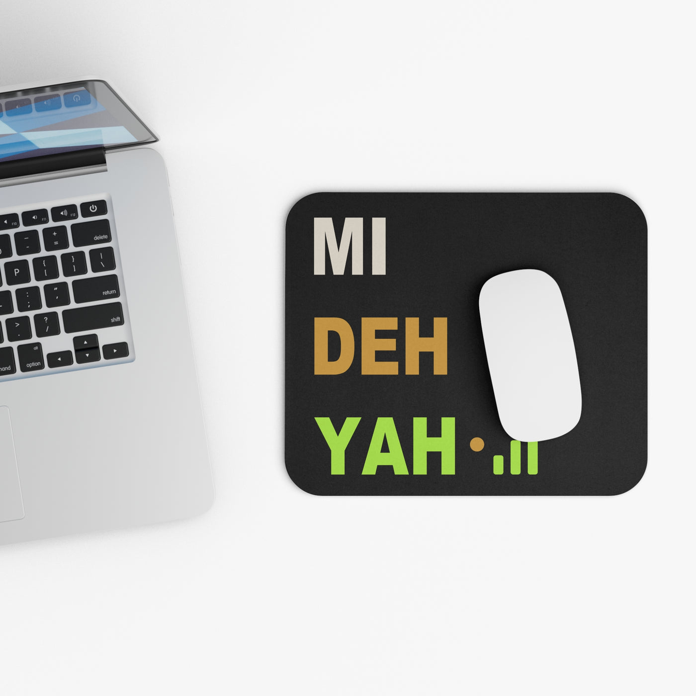 Mi Deh Yah | Uptime & Vibes — Mouse Pad (Rectangle)
