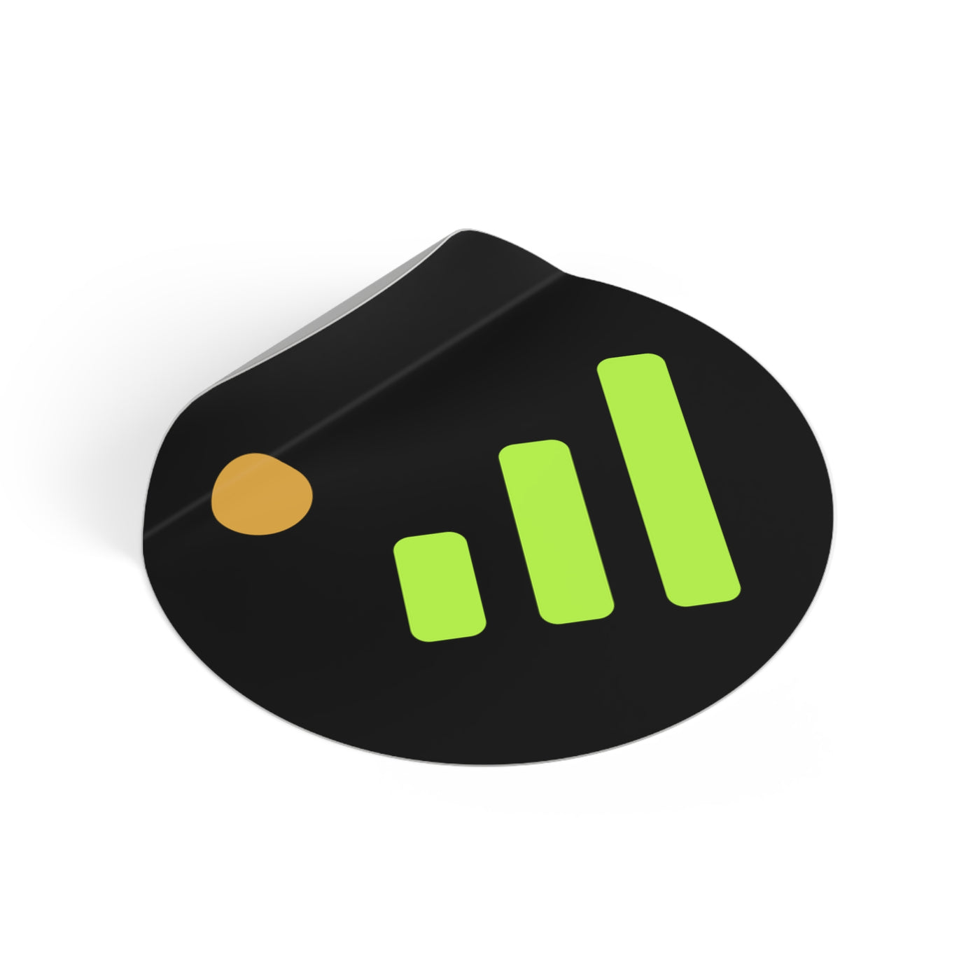 Caretaker Signal — Uptime & Vibes Round Vinyl Sticker