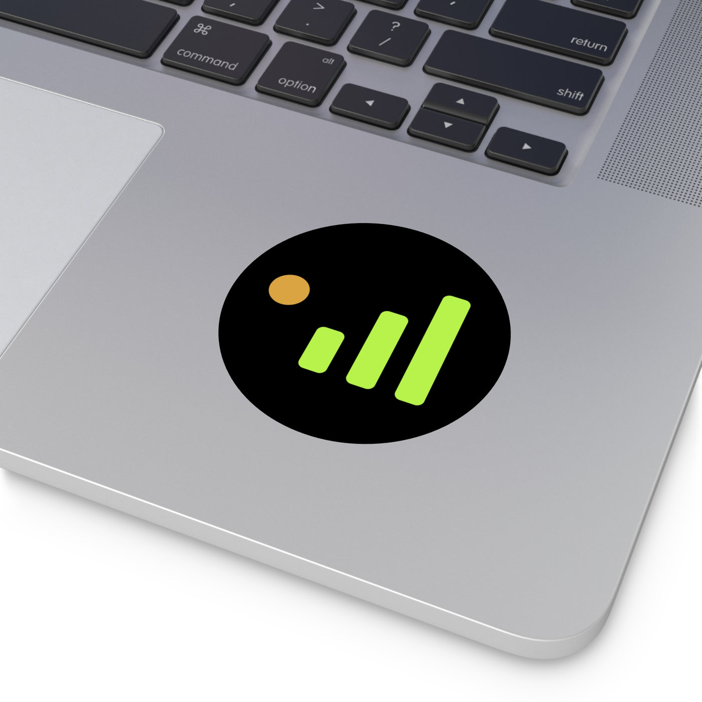 Caretaker Signal — Uptime & Vibes Round Vinyl Sticker