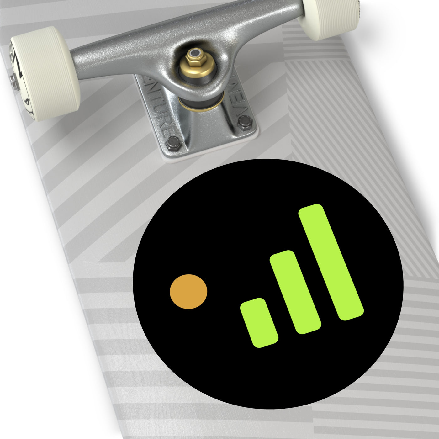 Caretaker Signal — Uptime & Vibes Round Vinyl Sticker
