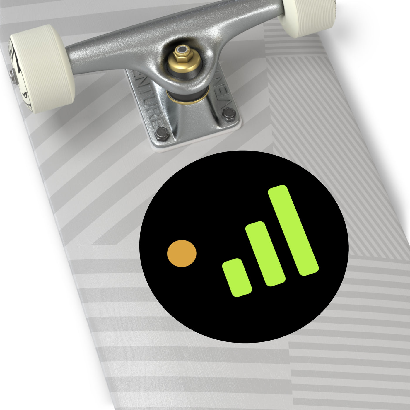 Caretaker Signal — Uptime & Vibes Round Vinyl Sticker