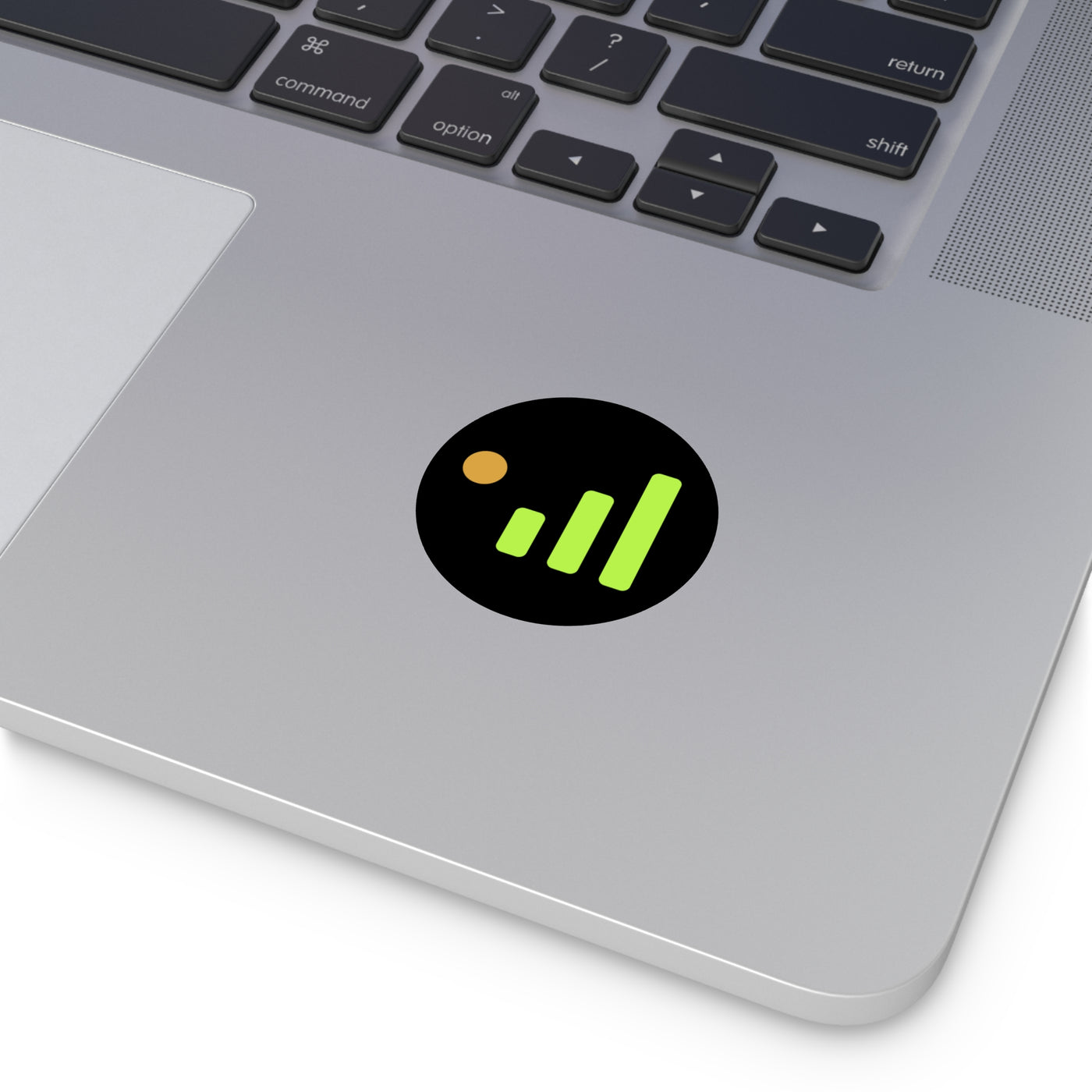 Caretaker Signal — Uptime & Vibes Round Vinyl Sticker