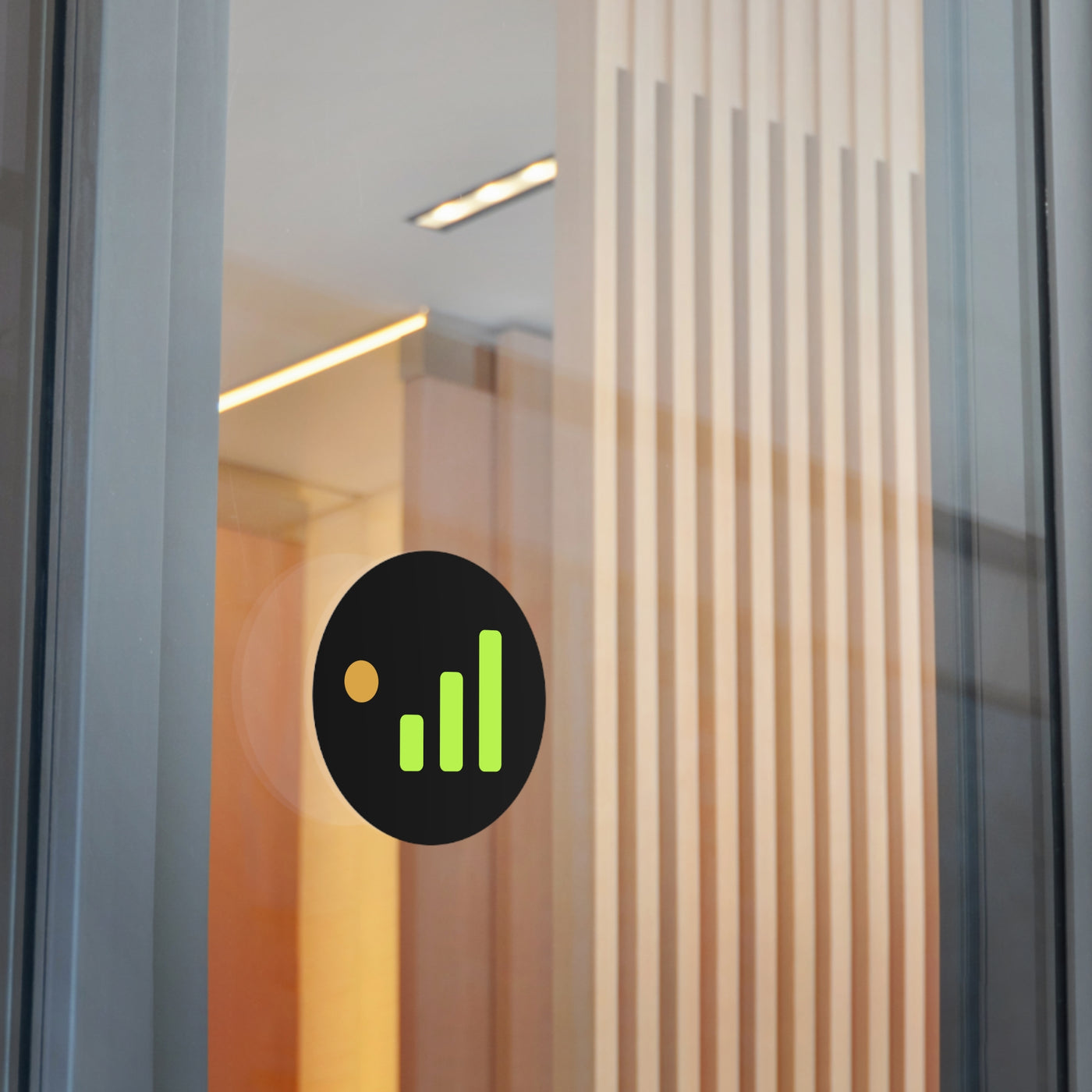 Caretaker Signal — Uptime & Vibes Round Vinyl Sticker